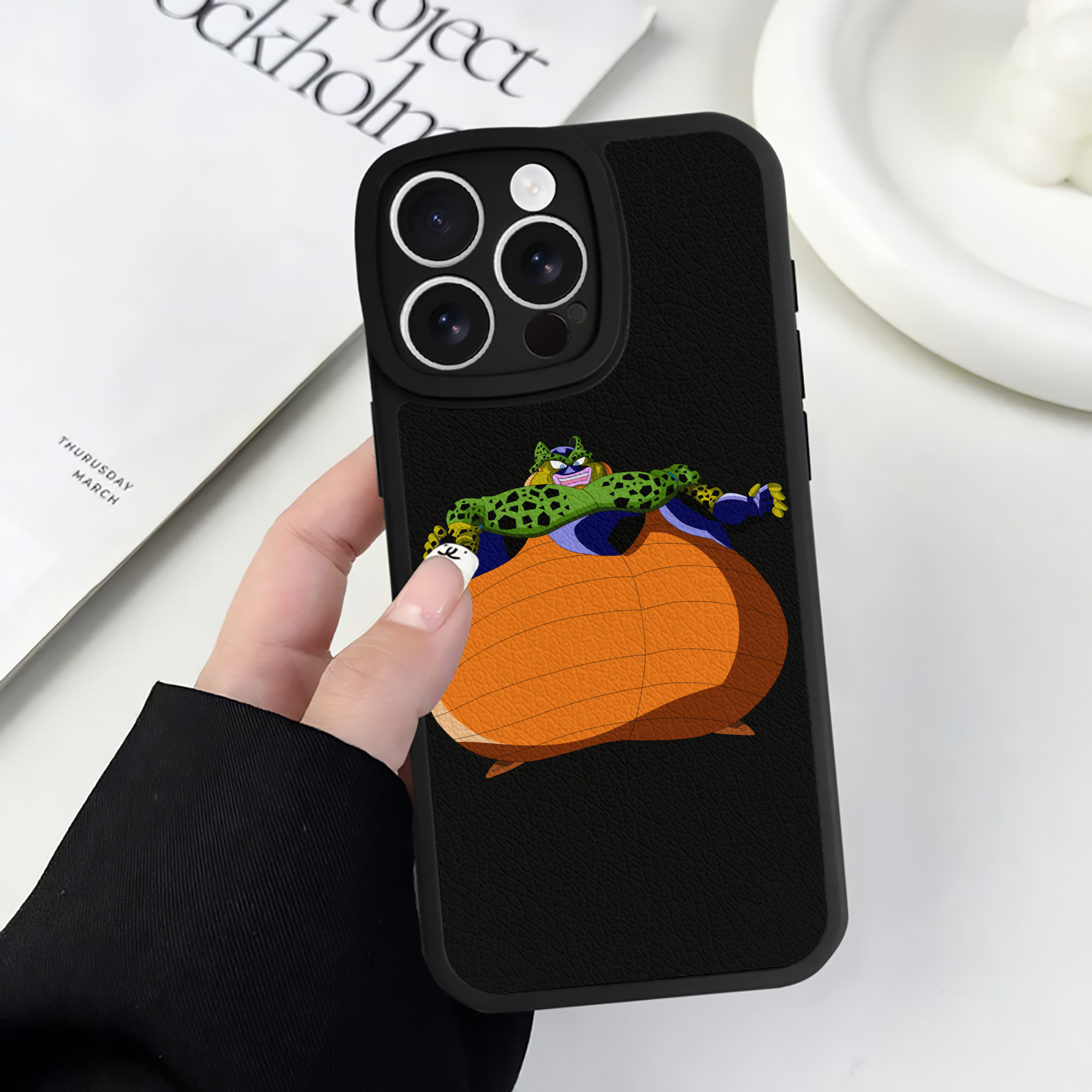 （画像用） ドラゴンボール セル DRAGON BALL Cell 【iPhone 16シリーズ対応】シリコンスマホケース（レザー調） 材質：シリコン